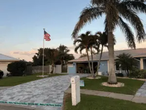 Driveway pavers sealed in Palm Bay, Florida